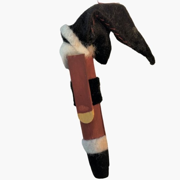 Clothespin Santa Claus Christmas Ornament - Picture 4 of 7